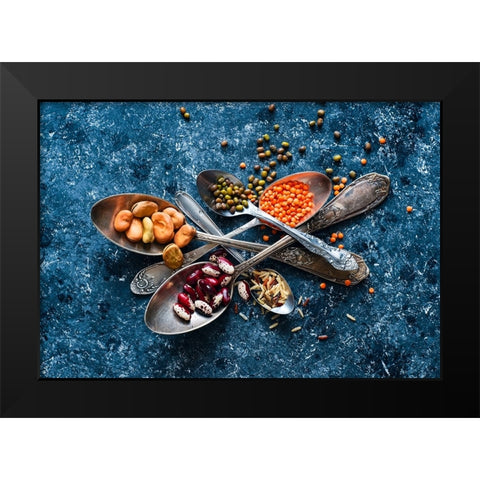 Spoonsahealthy Black Modern Wood Framed Art Print by Karina, Aleksandrova