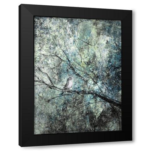The Silence Of The Snow Black Modern Wood Framed Art Print by Devos, Delphine