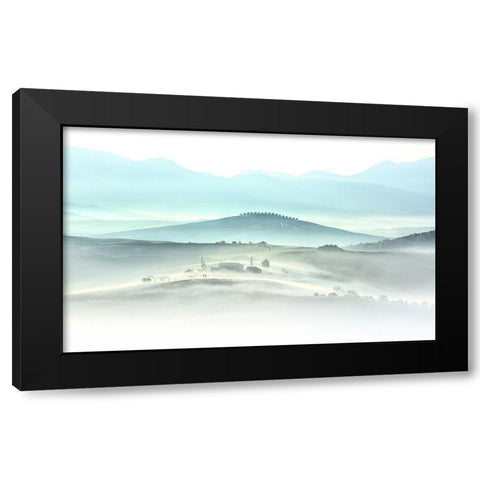 Tuscany Black Modern Wood Framed Art Print by Deng, Larry