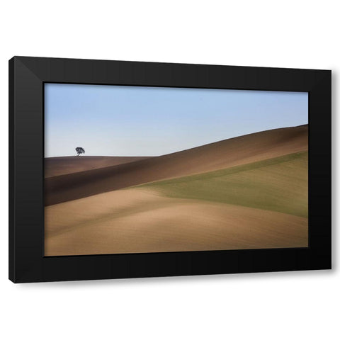 S.T. 009 Black Modern Wood Framed Art Print by Gray, Dorian