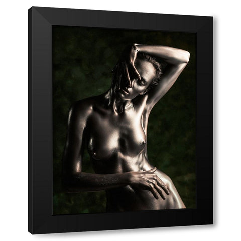 Bronze Black Modern Wood Framed Art Print by Valevicius, Aurimas