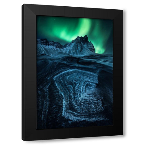 Arctic Signs Black Modern Wood Framed Art Print by Gastager, Daniel