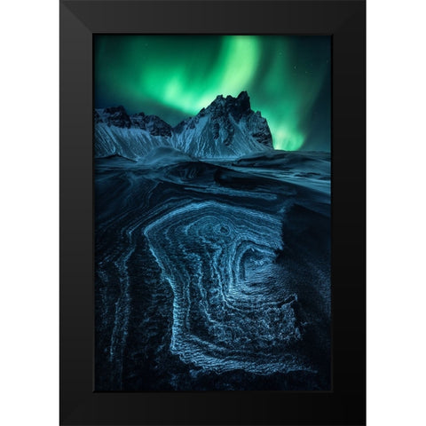 Arctic Signs Black Modern Wood Framed Art Print by Gastager, Daniel