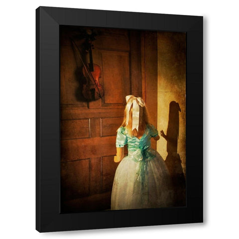 The Violn Black Modern Wood Framed Art Print with Double Matting by Wentworth, Harry