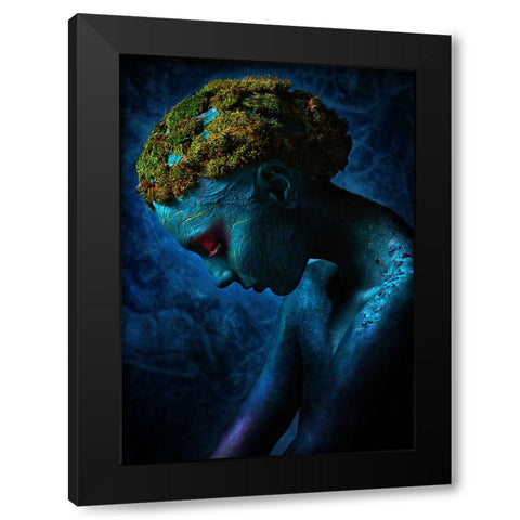 Symbiosis III Black Modern Wood Framed Art Print with Double Matting by Kovalev, Ivan