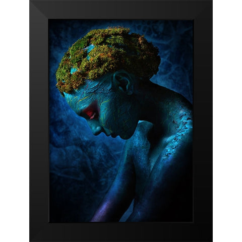 Symbiosis III Black Modern Wood Framed Art Print by Kovalev, Ivan