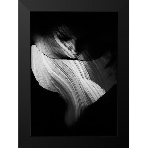 Mystery Black Modern Wood Framed Art Print by Kovacevic, Mirjana