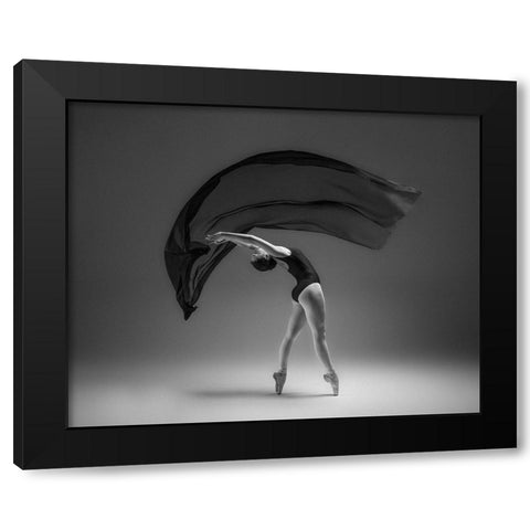 Untitled Black Modern Wood Framed Art Print with Double Matting by Li, Rob