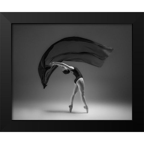 Untitled Black Modern Wood Framed Art Print by Li, Rob