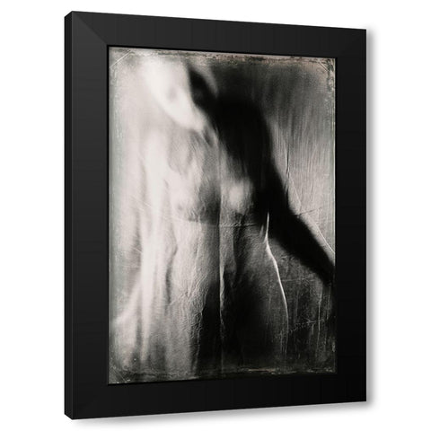 Untitled Black Modern Wood Framed Art Print with Double Matting by Bousca, Bogdan