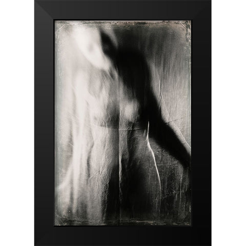 Untitled Black Modern Wood Framed Art Print by Bousca, Bogdan