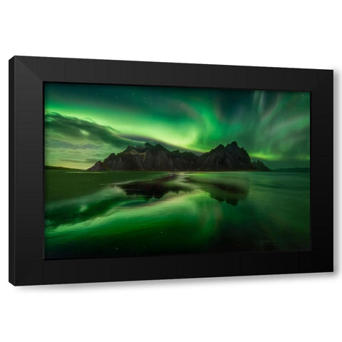 Wild Green Hell Black Modern Wood Framed Art Print by Kuric EP, Marian