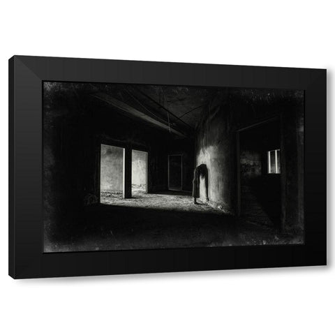 Emptiness Of The Soul Black Modern Wood Framed Art Print by Muhamad Fajeri, Fadhel