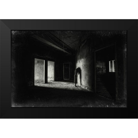 Emptiness Of The Soul Black Modern Wood Framed Art Print by Muhamad Fajeri, Fadhel