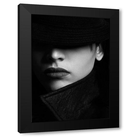 Paniz Black Modern Wood Framed Art Print with Double Matting by Khosroshahi, Hamed
