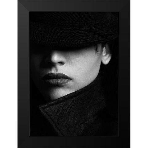 Paniz Black Modern Wood Framed Art Print by Khosroshahi, Hamed