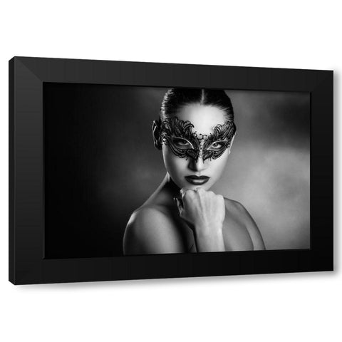 Unknown Black Modern Wood Framed Art Print with Double Matting by Tambe, Peppe