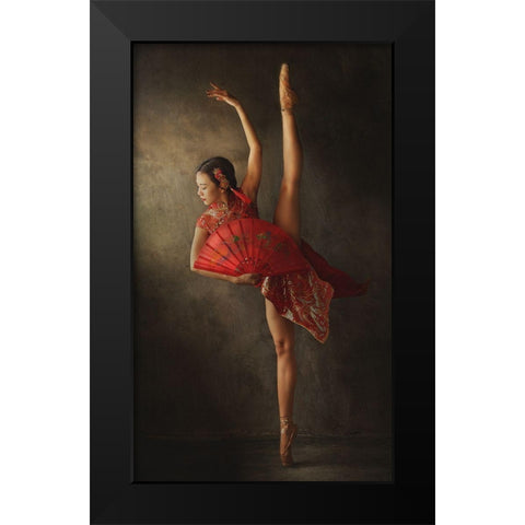 Vertical Limit Black Modern Wood Framed Art Print by Kisworo, Sebastian