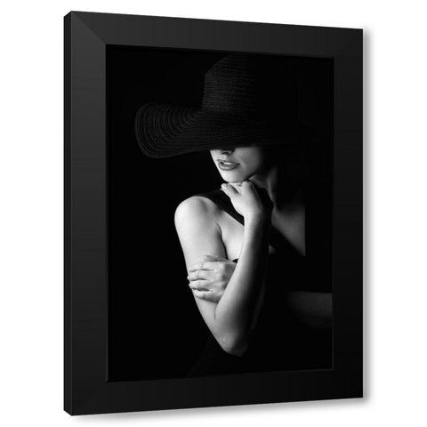 Untitled Black Modern Wood Framed Art Print with Double Matting by Kostadinov, Bobby