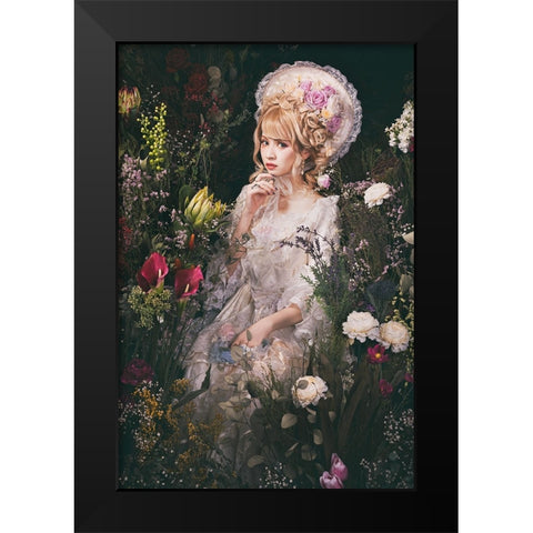 Weddingdoll Black Modern Wood Framed Art Print by Kiyota, Daisuke