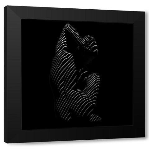 Untitled Black Modern Wood Framed Art Print with Double Matting by Cloud, Mountain