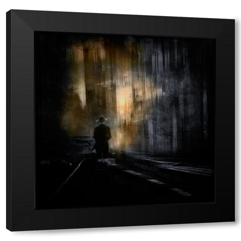 Hope Black Modern Wood Framed Art Print by Pansky, Rachel