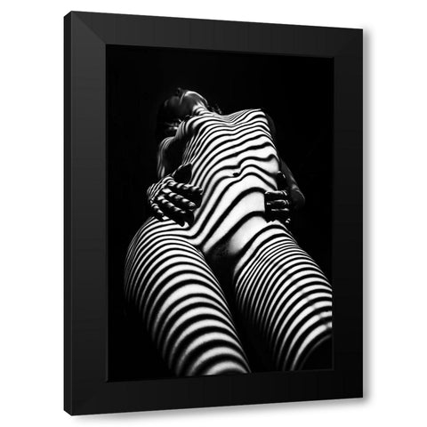 Untitled Black Modern Wood Framed Art Print with Double Matting by Faletkin, Mikhail