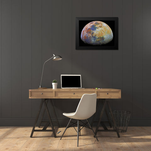 Mineral Moon Black Modern Wood Framed Art Print by Ghizzi Panizza, Alberto