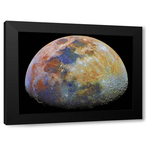 Mineral Moon Black Modern Wood Framed Art Print by Ghizzi Panizza, Alberto