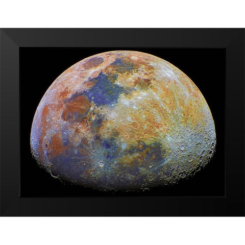 Mineral Moon Black Modern Wood Framed Art Print by Ghizzi Panizza, Alberto