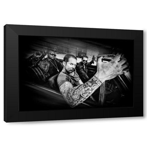 Good Criminals Black Modern Wood Framed Art Print with Double Matting by Affolti, Giordano