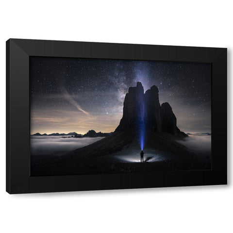 Lightguide Black Modern Wood Framed Art Print by Nienartowicz, Karol
