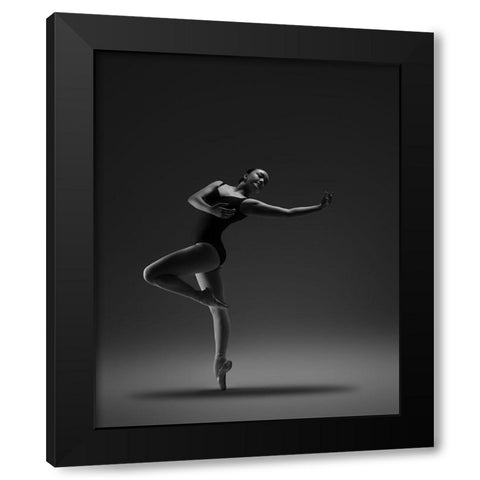 Untitled Black Modern Wood Framed Art Print with Double Matting by Li, Rob