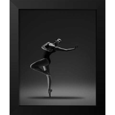 Untitled Black Modern Wood Framed Art Print by Li, Rob