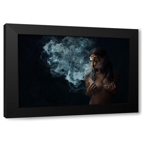 Carnivale Series 10 Black Modern Wood Framed Art Print with Double Matting by Benvenuti, Laura