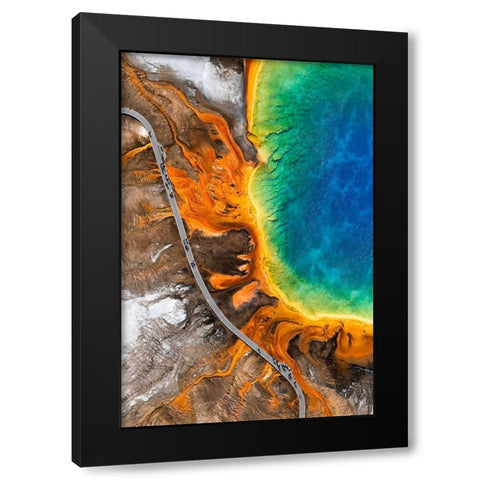 Summer Stroll Black Modern Wood Framed Art Print with Double Matting by Macua, Gerald