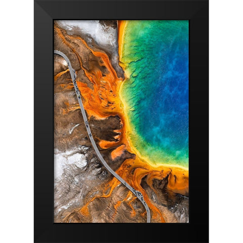 Summer Stroll Black Modern Wood Framed Art Print by Macua, Gerald