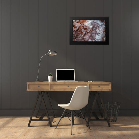 Colors Of Utah Black Modern Wood Framed Art Print by Macua, Gerald