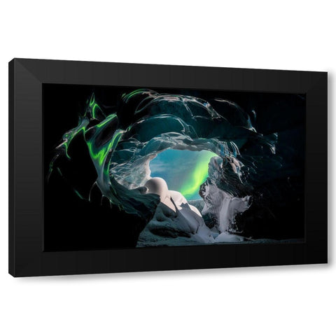 Wonders Of Iceland Black Modern Wood Framed Art Print by Markkanen, Mika-Pekka