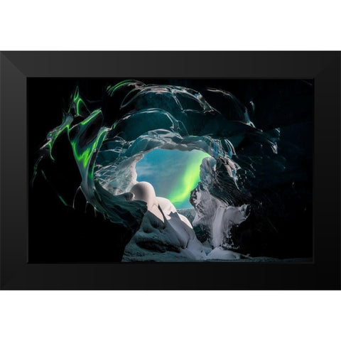 Wonders Of Iceland Black Modern Wood Framed Art Print by Markkanen, Mika-Pekka