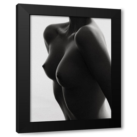 Sensual Beauty Black Modern Wood Framed Art Print by Krystynek MQEP, Martin