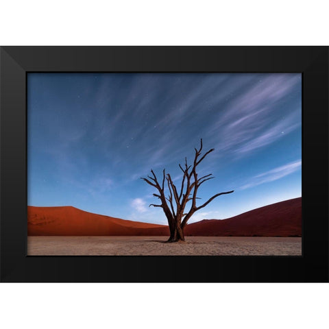 Deadvlei At Dusk Black Modern Wood Framed Art Print by Ruoppolo, Luigi