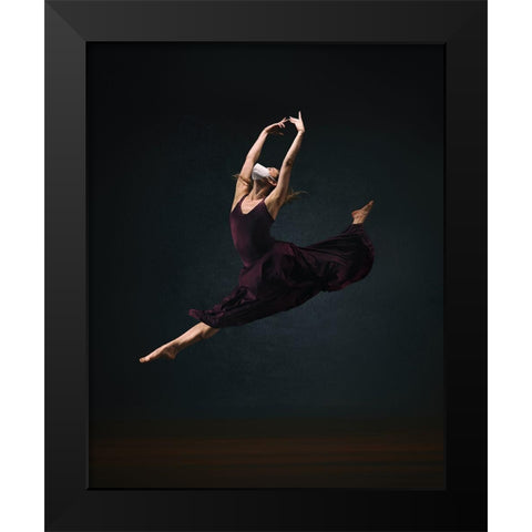 Solo During Quarantine Black Modern Wood Framed Art Print by Li, Rob