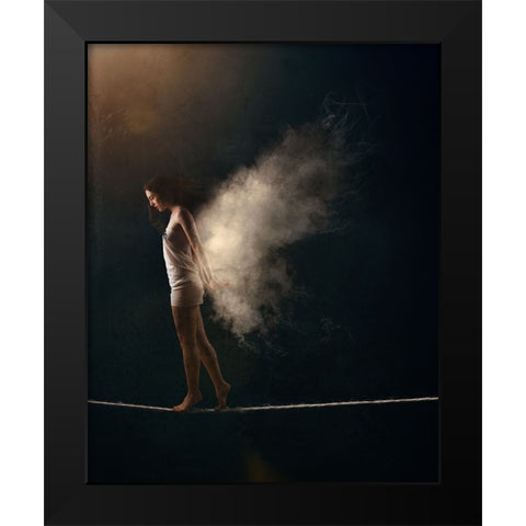 Burning-SLow Black Modern Wood Framed Art Print by Benvenuti, Laura