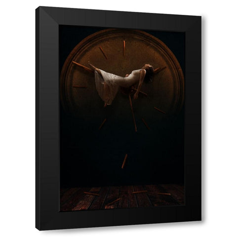 Arresto Momentum Black Modern Wood Framed Art Print with Double Matting by Benvenuti, Laura