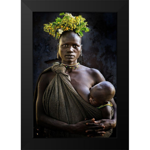 Surma V Black Modern Wood Framed Art Print by Noriega, Juanra