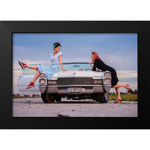 60S Black Modern Wood Framed Art Print by Negoita, Bogdan