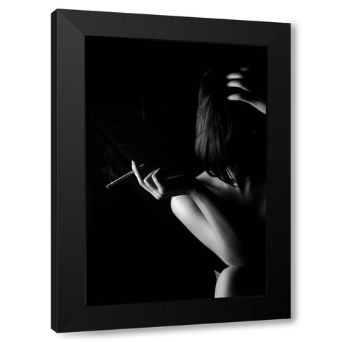 Untitled Black Modern Wood Framed Art Print by Stimac, Filip