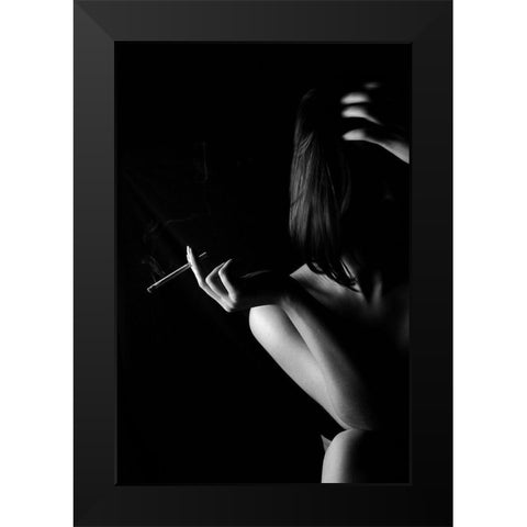 Untitled Black Modern Wood Framed Art Print by Stimac, Filip
