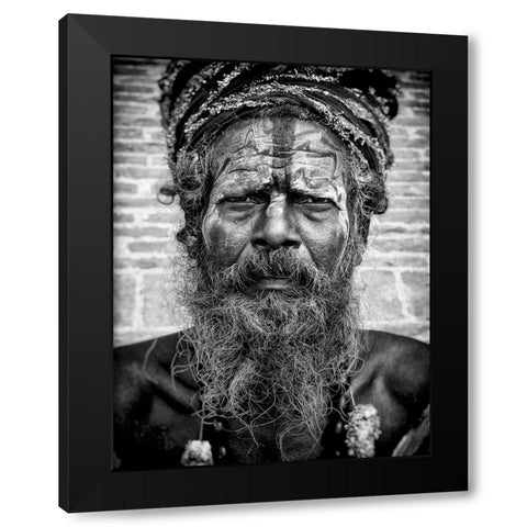 Sadhu_Dsc9091-Baw Black Modern Wood Framed Art Print with Double Matting by Molina, Elena